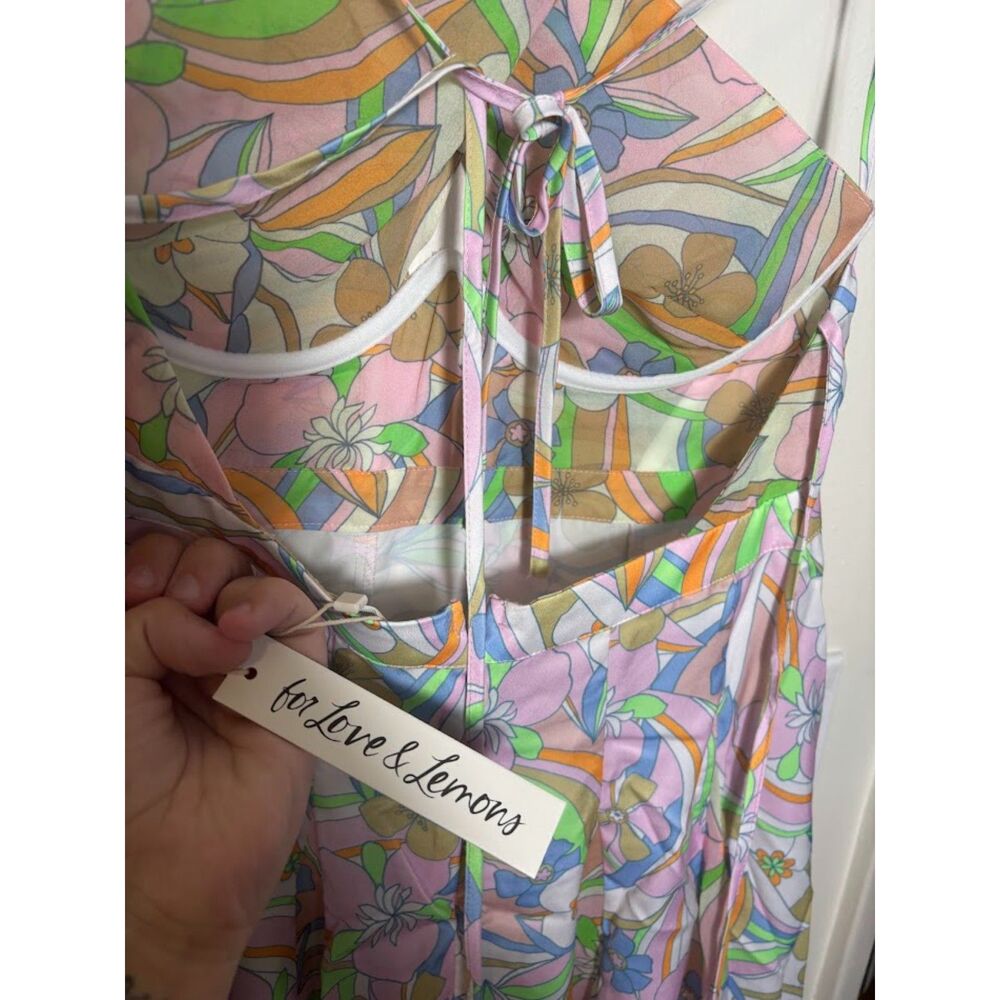 For Love and Lemons Guinevere Dress Large NWT HOCO Homecoming Groovy 60s retro - Picture 6 of 8
